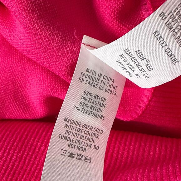 Offline by Aerie Pink Seamless Fitted Crop Top Women's Size Small | 26-38 - Picture 5 of 7